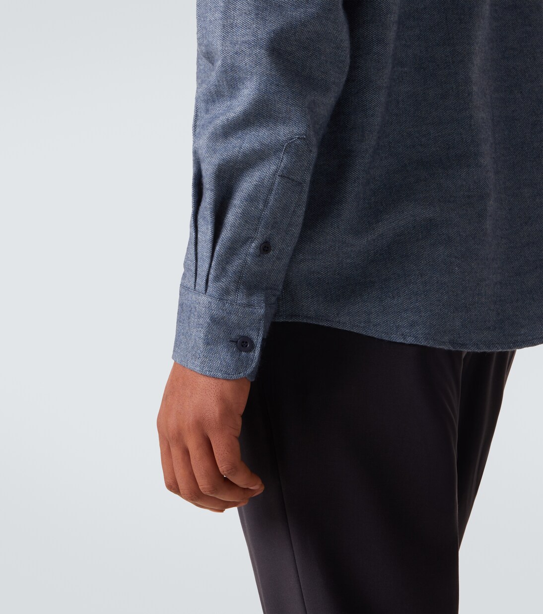 Camisa de franela de algodón | Sunspel