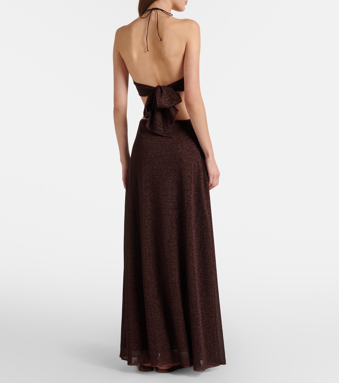 Lumière cutout halterneck maxi dress | Oséree