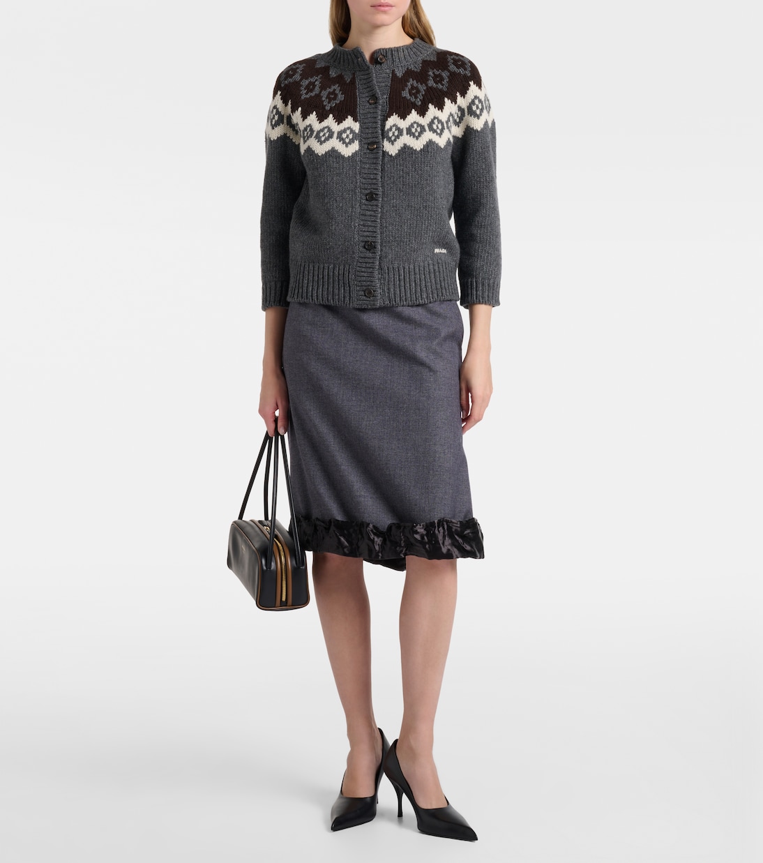 Cardigan aus Wolle und Kaschmir | Prada