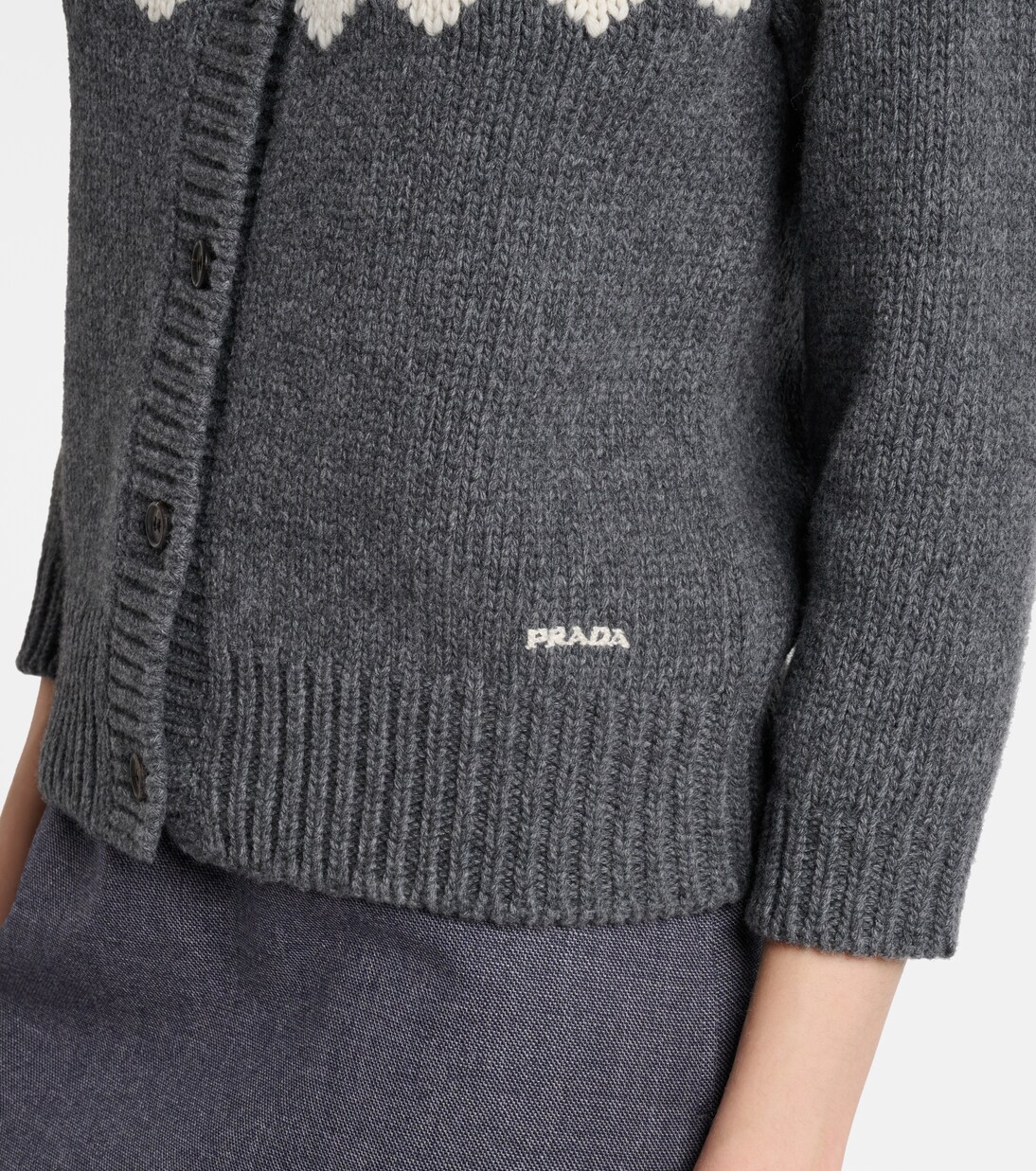 Cardigan aus Wolle und Kaschmir | Prada