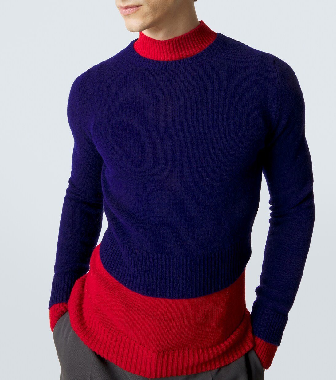 Layered wool sweater | Jil Sander