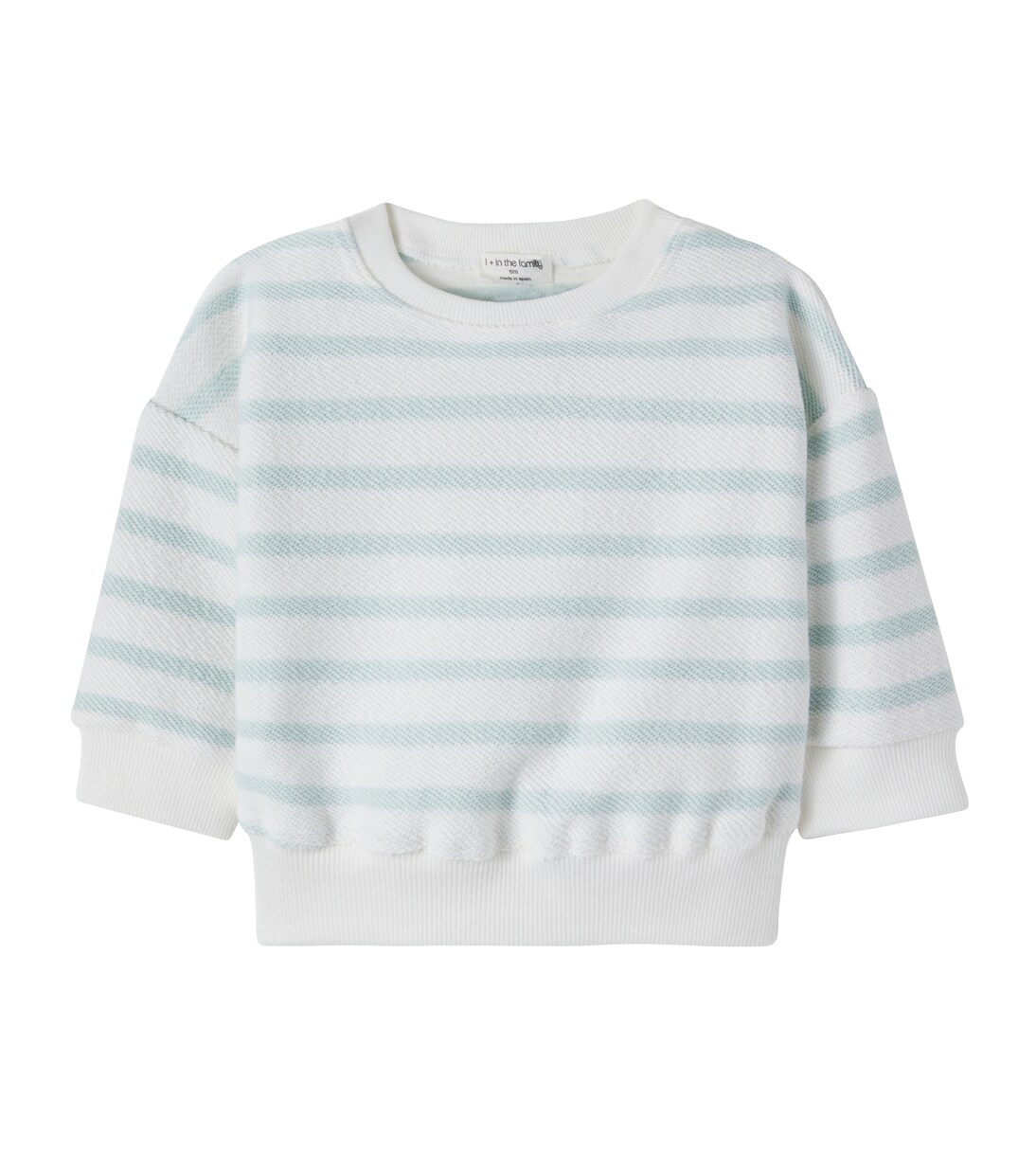 Sweat-shirt Marroig rayé en coton | 1 + in the Family