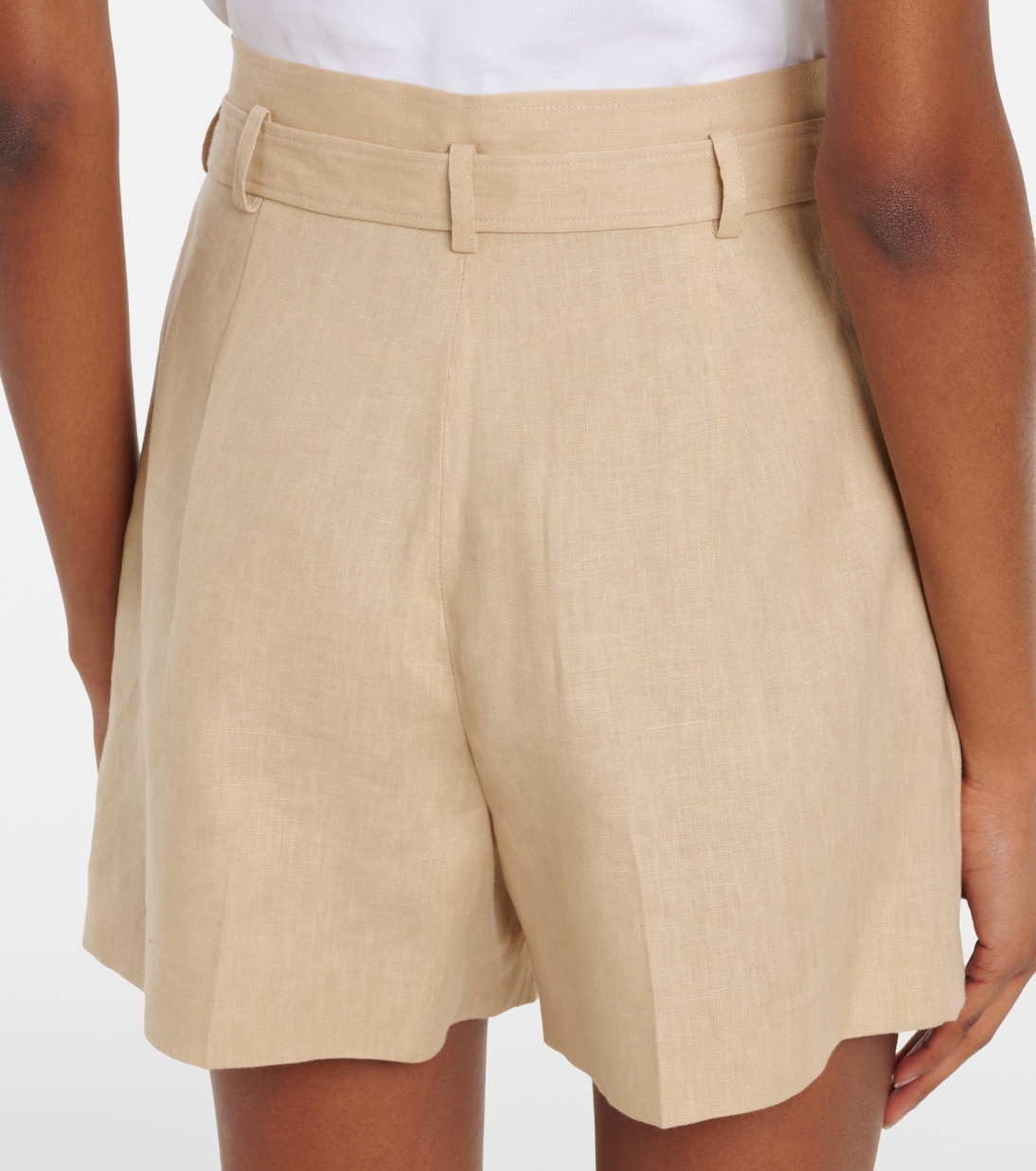 Belted linen shorts | Ralph Lauren Collection