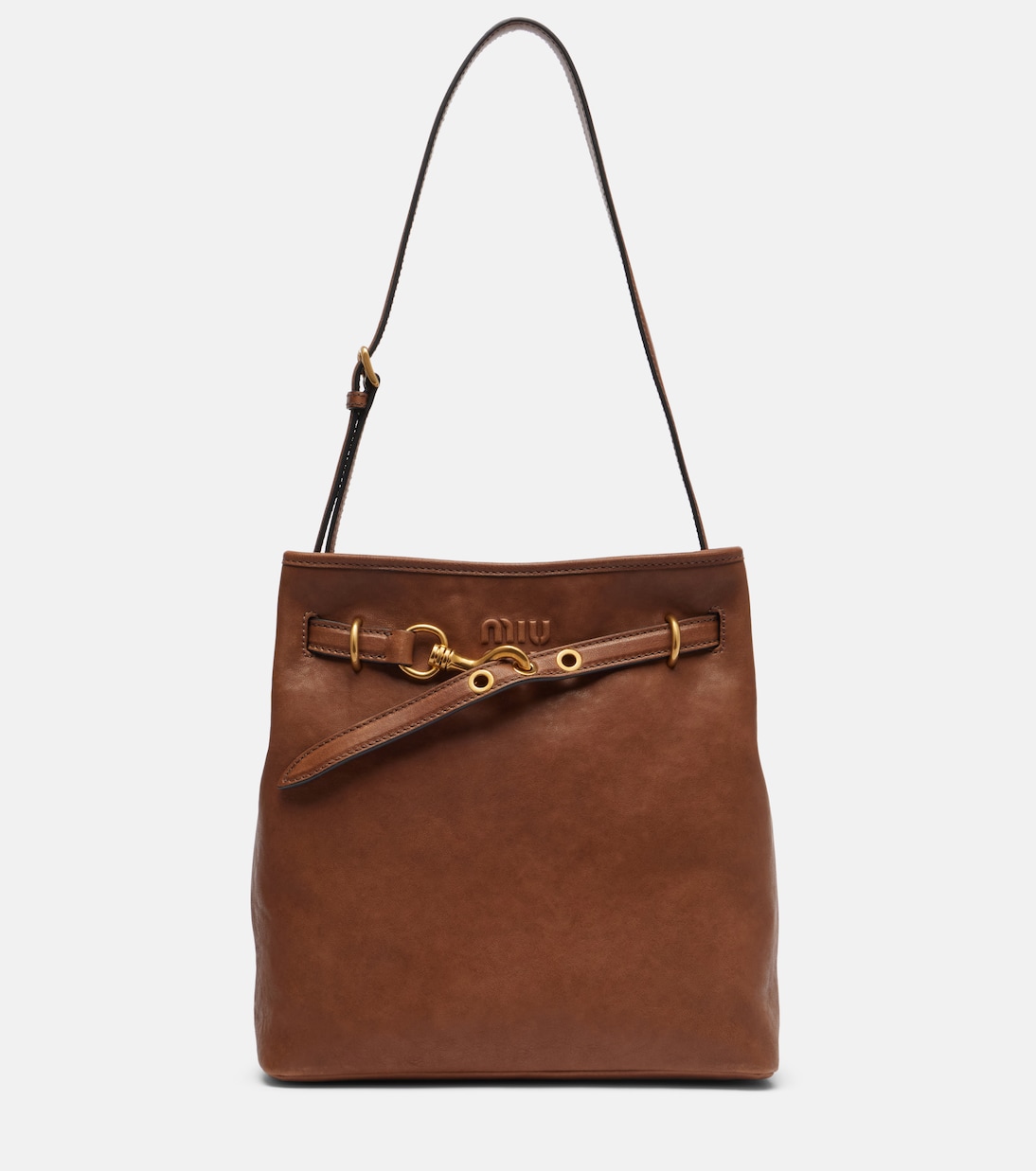 Bucket Bag Aventure aus Leder | Miu Miu
