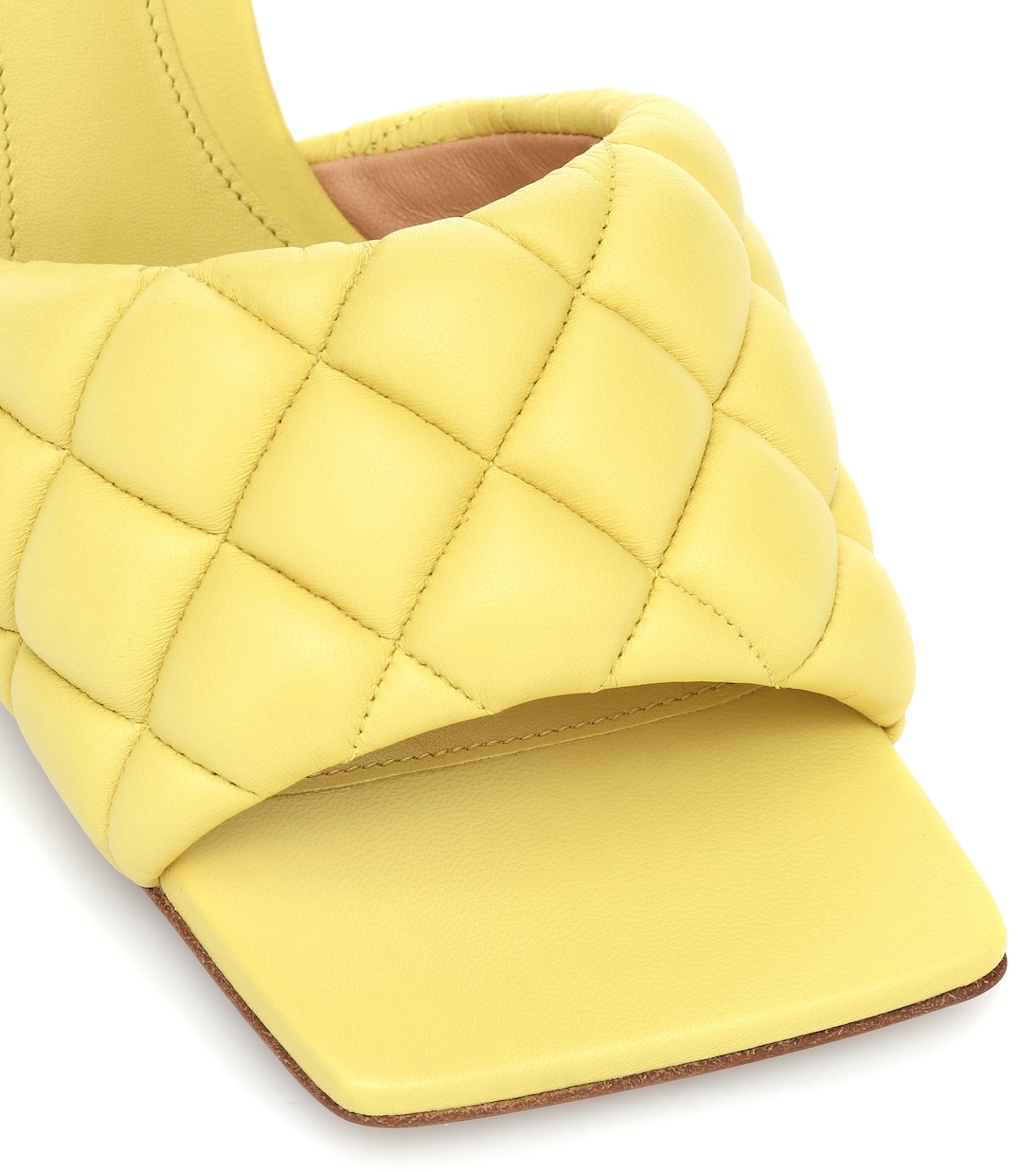 Padded leather sandals | Bottega Veneta