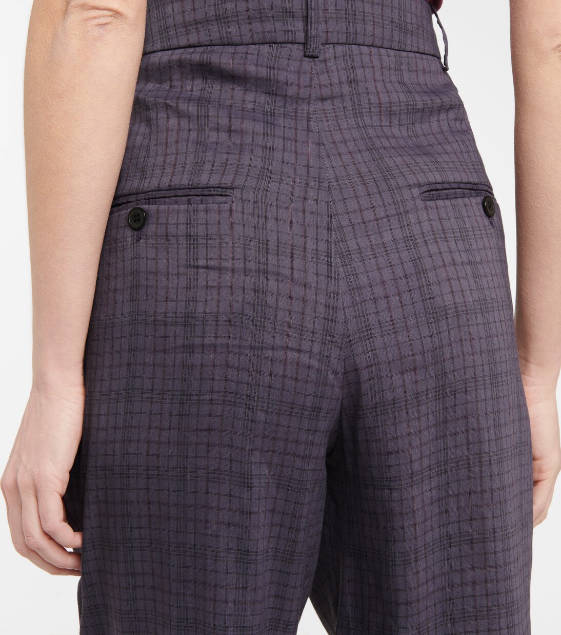 Karierte Hose Lowea mit Leinenanteil | Marant Etoile