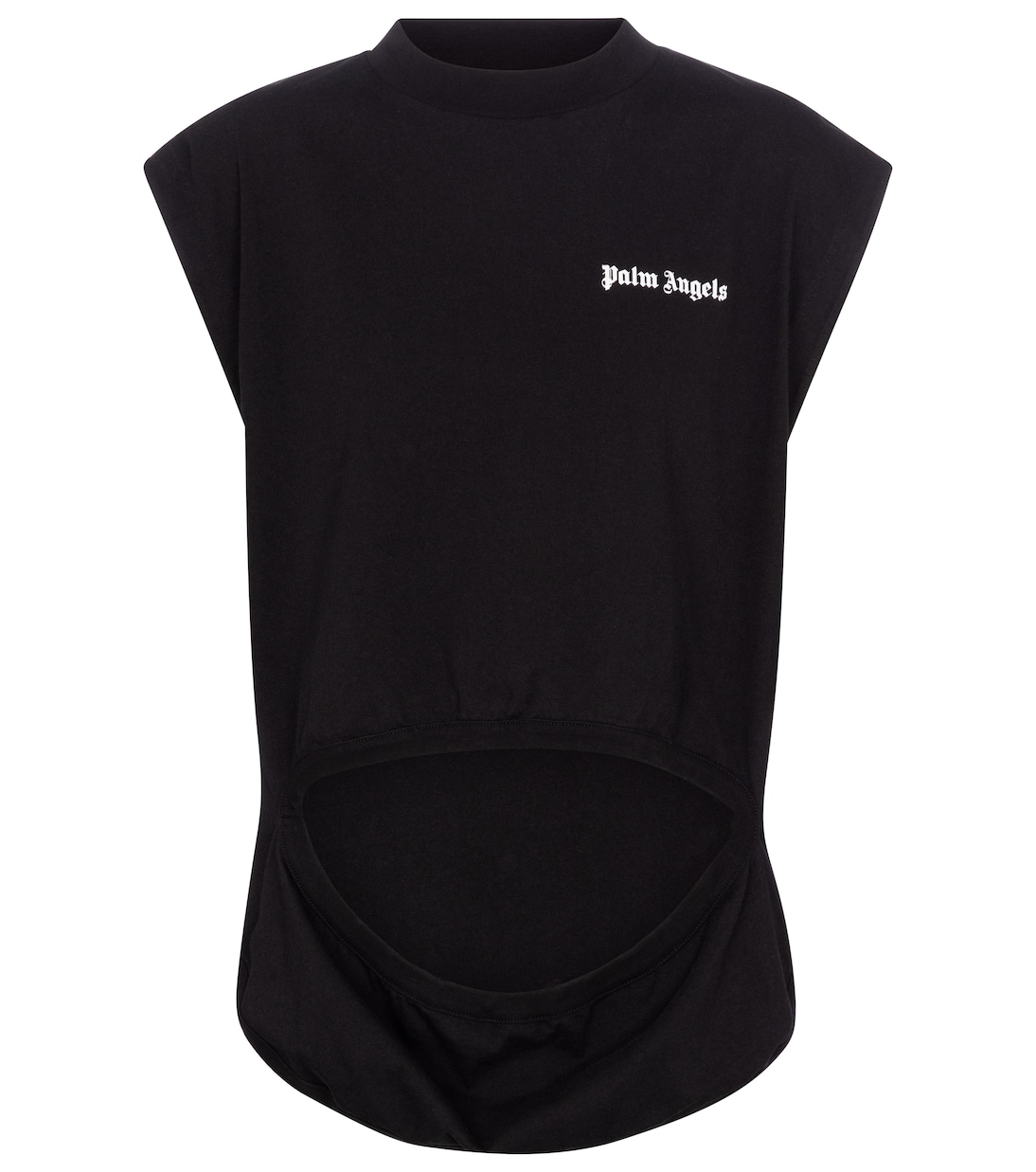 Cutout cotton jersey tank top | Palm Angels