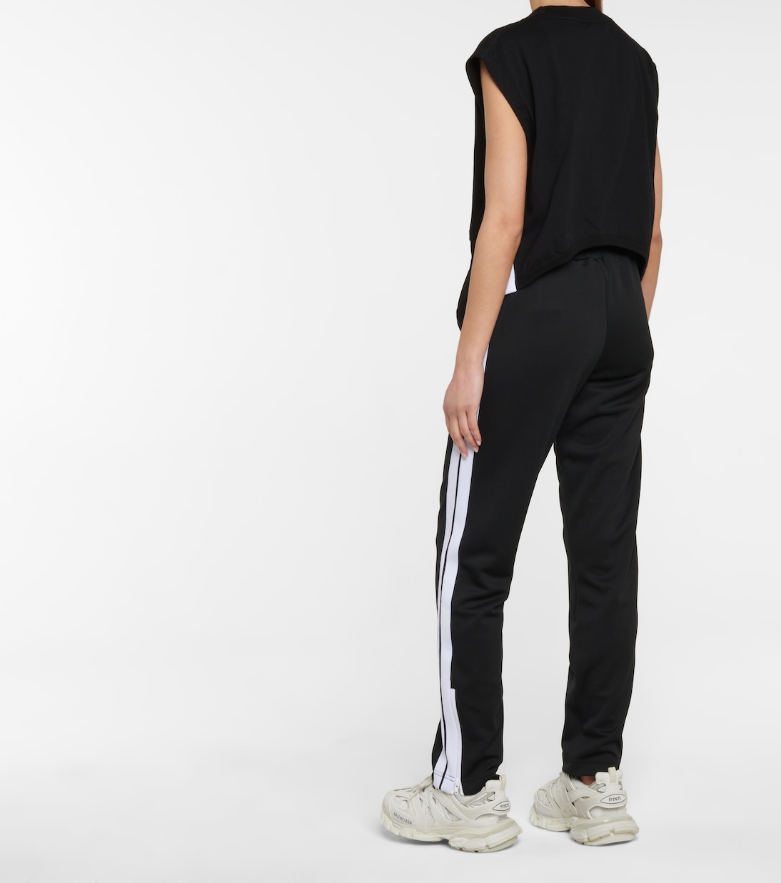 Cutout cotton jersey tank top | Palm Angels