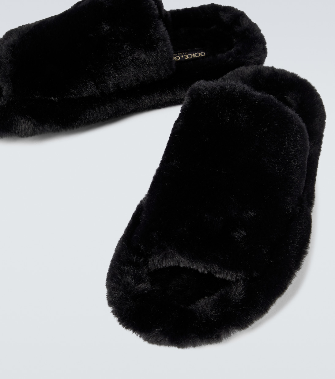 Faux-fur slides | Dolce&Gabbana