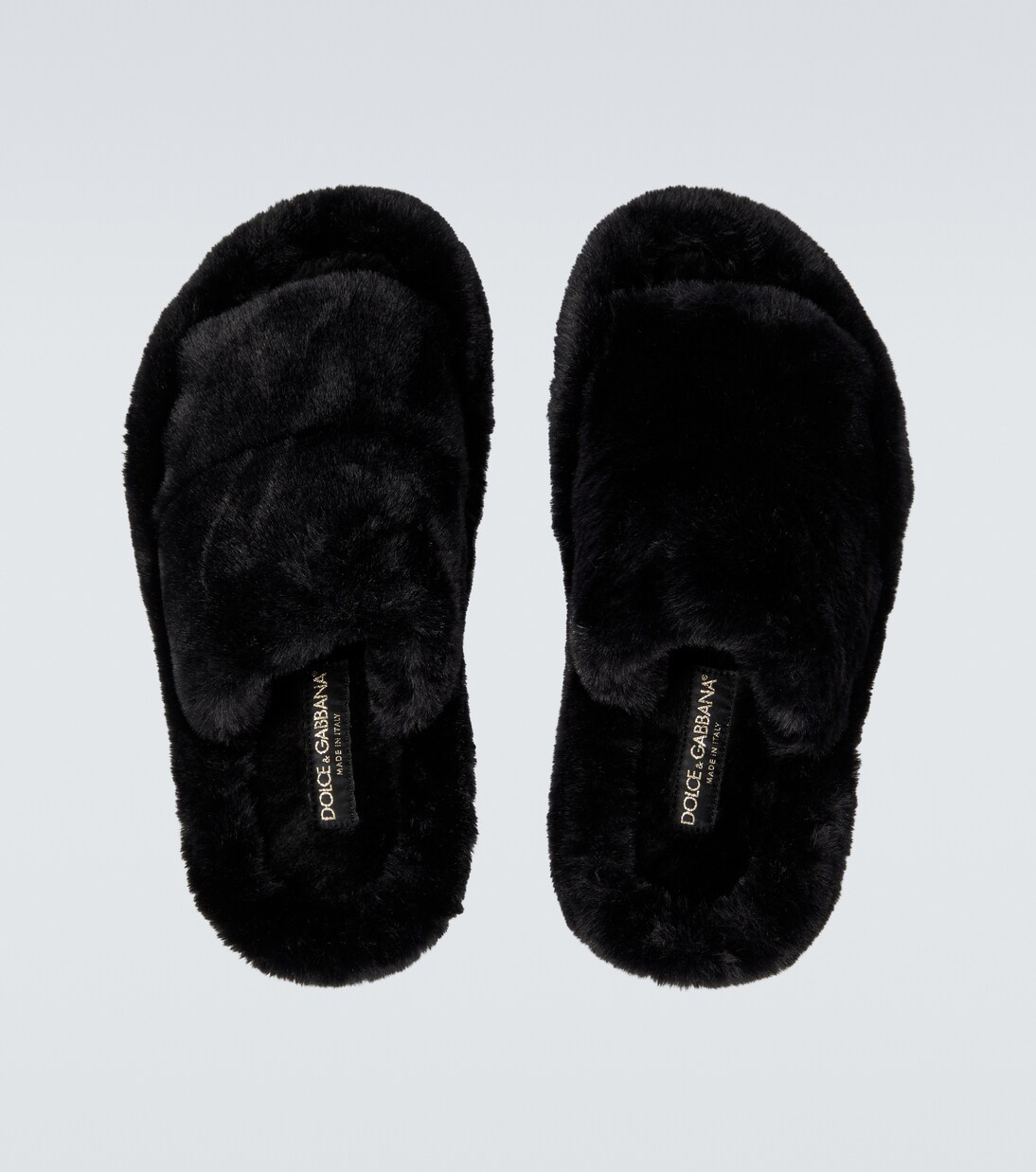 Faux-fur slides | Dolce&Gabbana