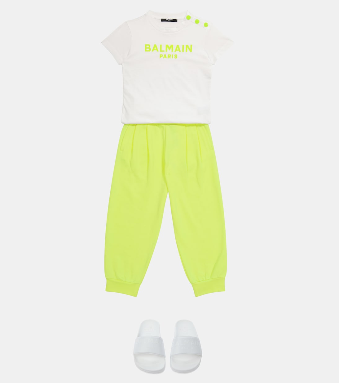 Top aus Baumwolle mit Logo | Balmain Kids