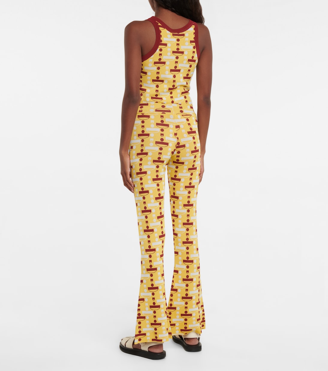Pantalon évasé à taille haute | Dodo Bar Or