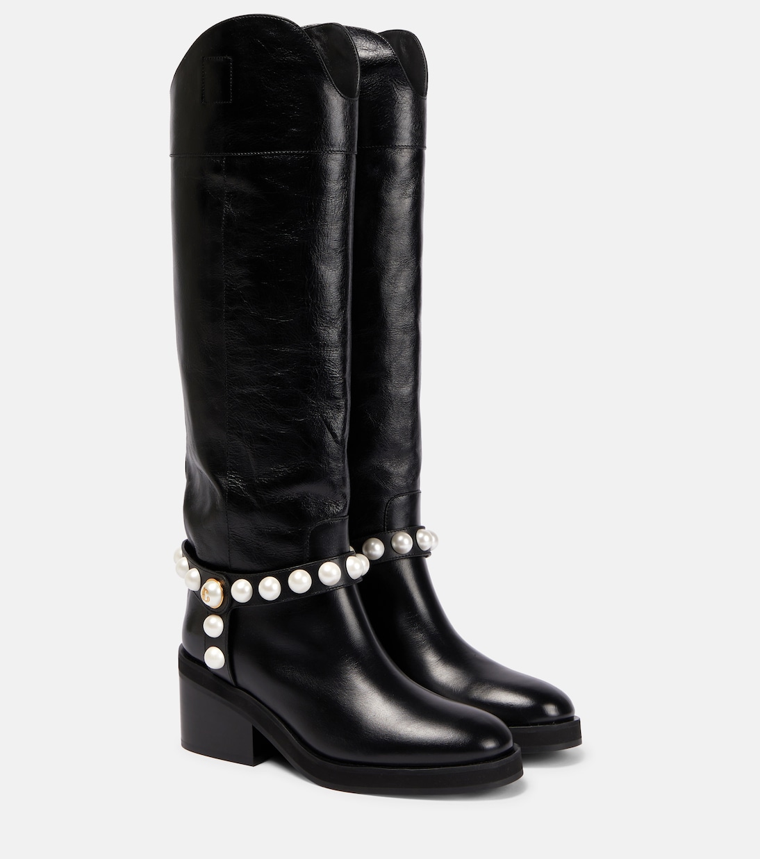Botas altas Tonya 70 con adornos | Jimmy Choo