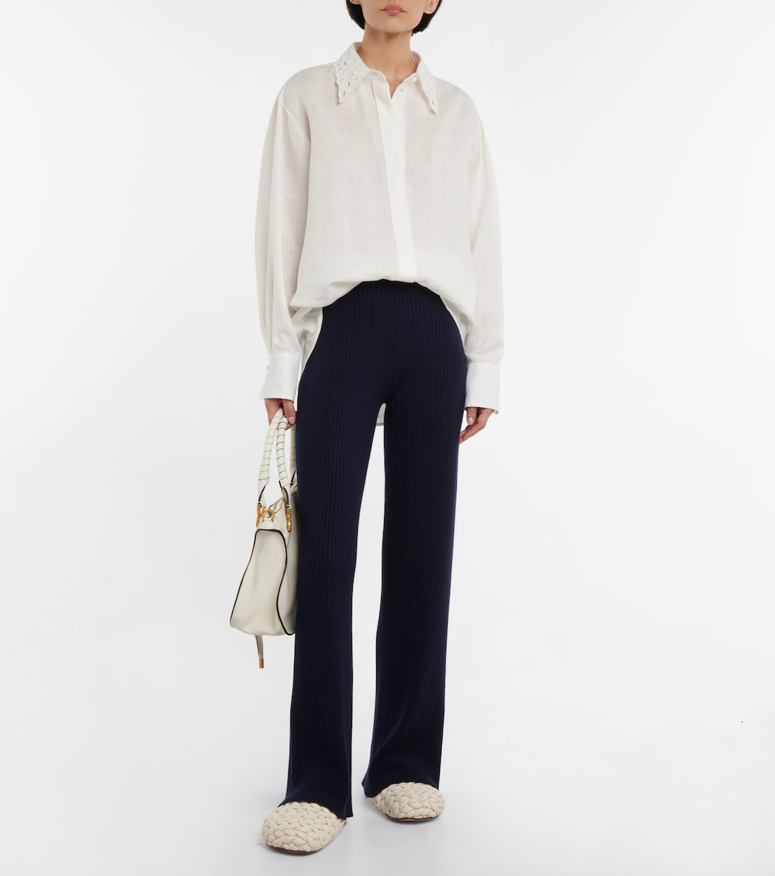 Pantalon en laine et cachemire | Chloé