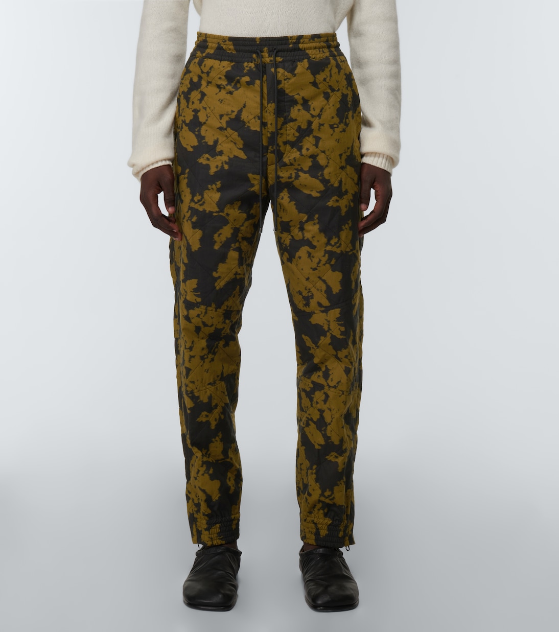 Pantaloni in misto cotone con stampa | Dries Van Noten