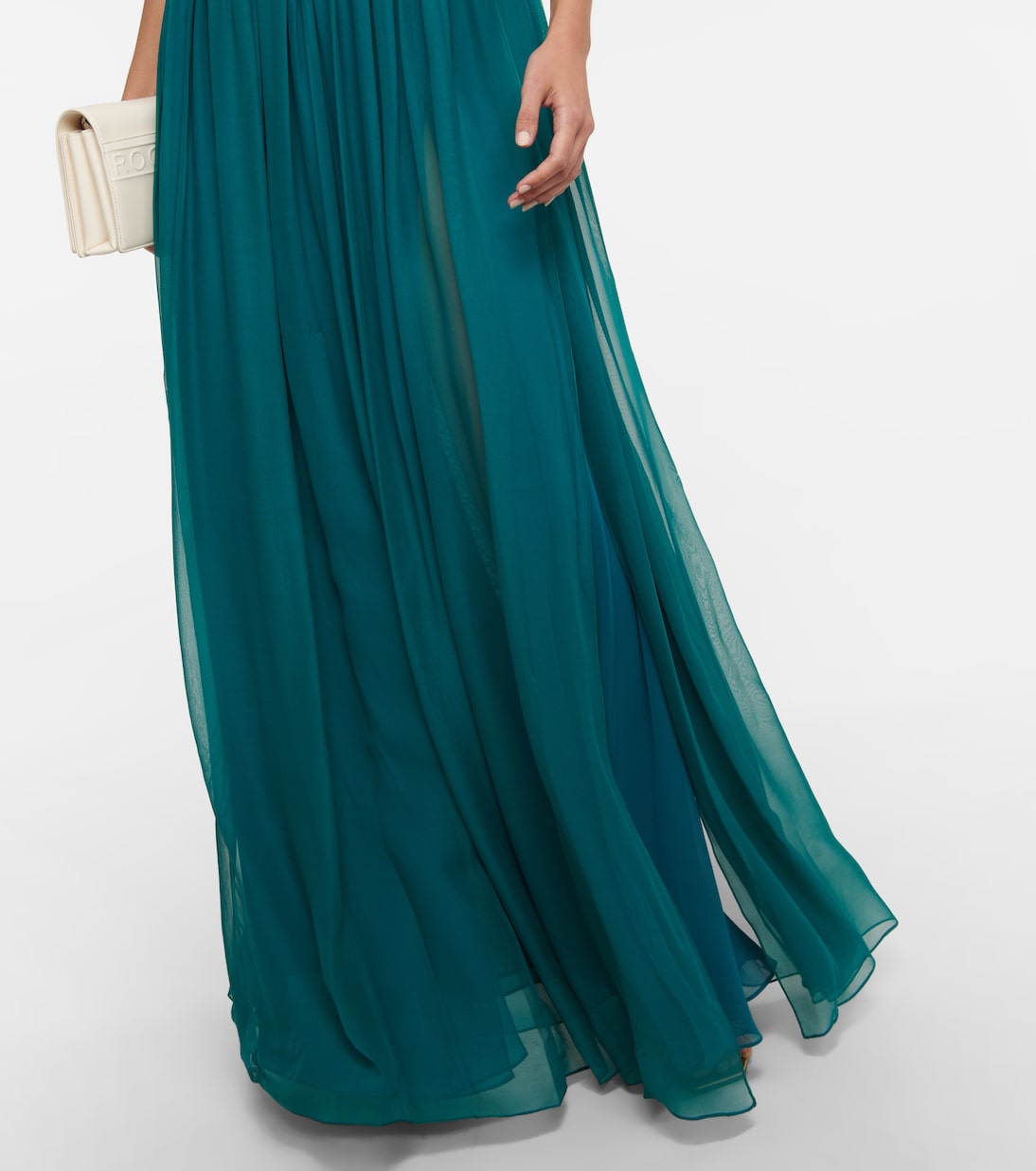 Robe longue Shauna en soie | Costarellos
