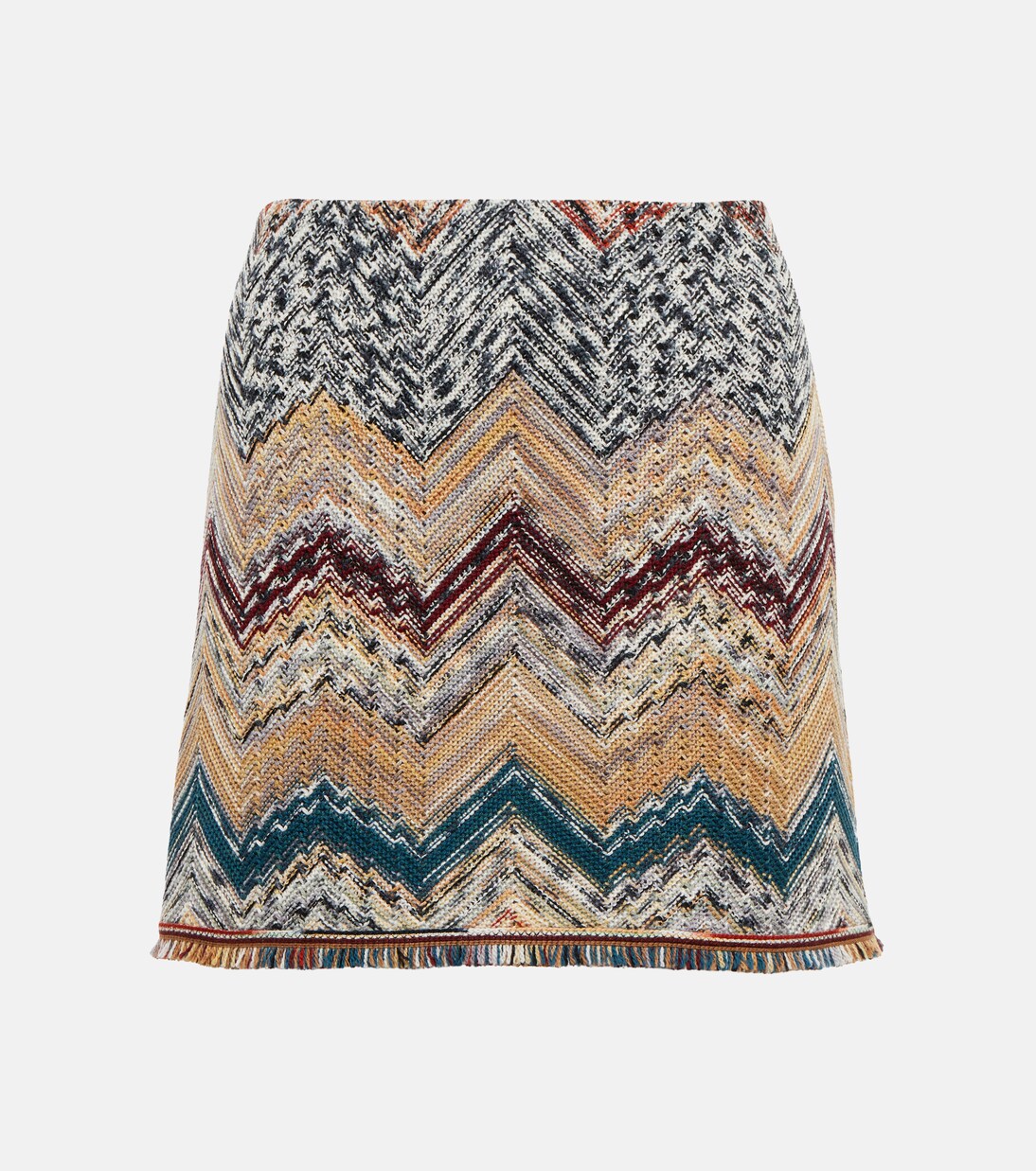Zig-zag knit wool-blend miniskirt | Missoni