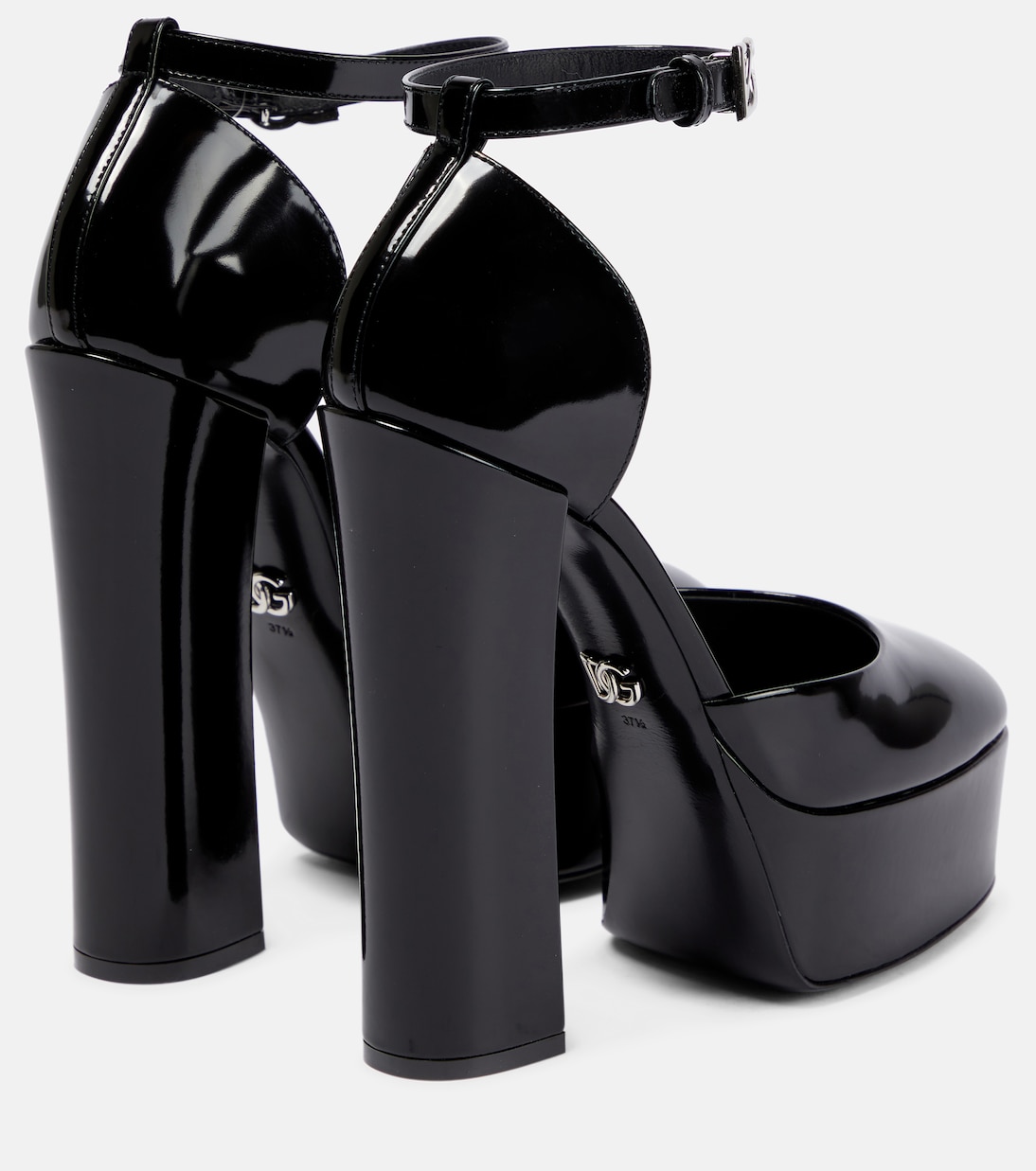 Patent leather platform pumps in black Dolce Gabbana Mytheresa