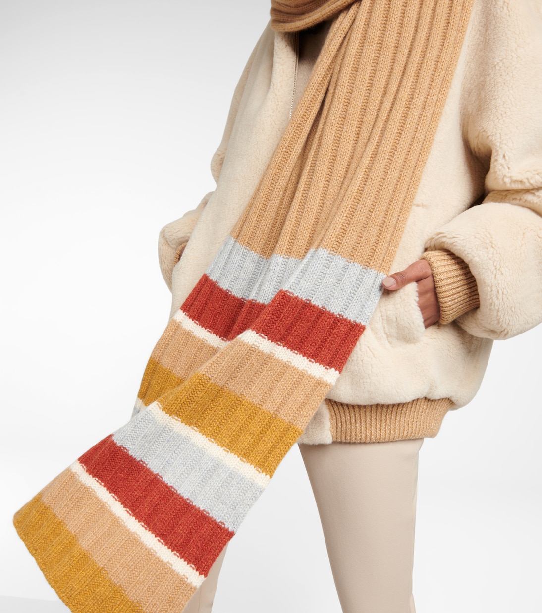 Sciarpa in cashmere a righe | Loro Piana