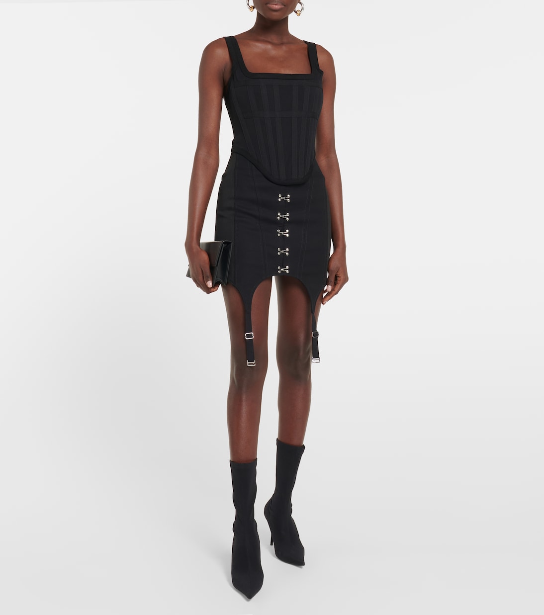 High-rise cotton miniskirt | Dion Lee
