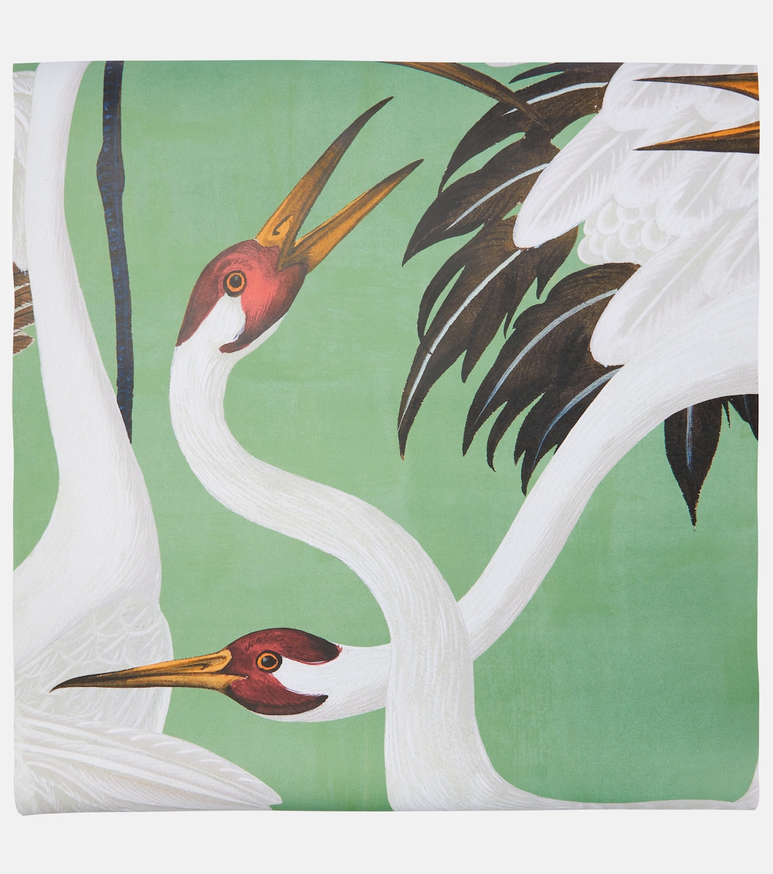 Heron printed wallpaper | Gucci