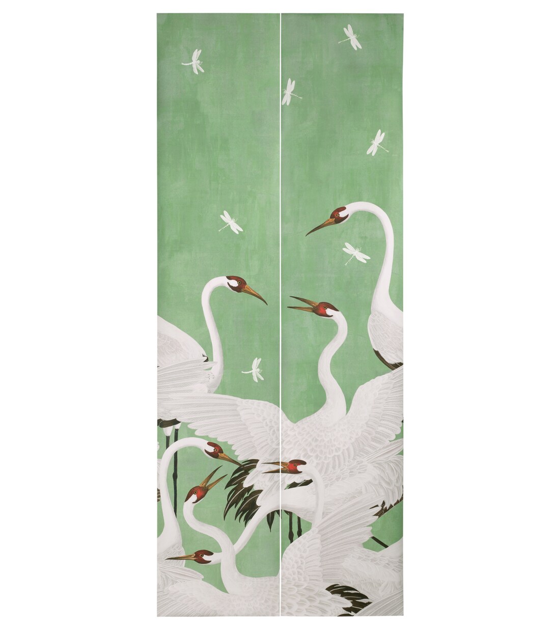 Heron printed wallpaper | Gucci