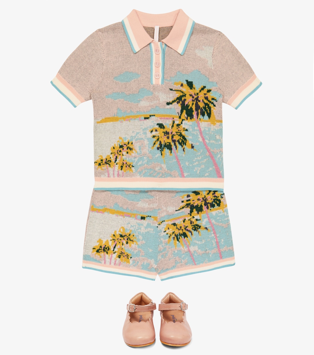 Shorts Tiggy in cotone con stampa | Zimmermann Kids