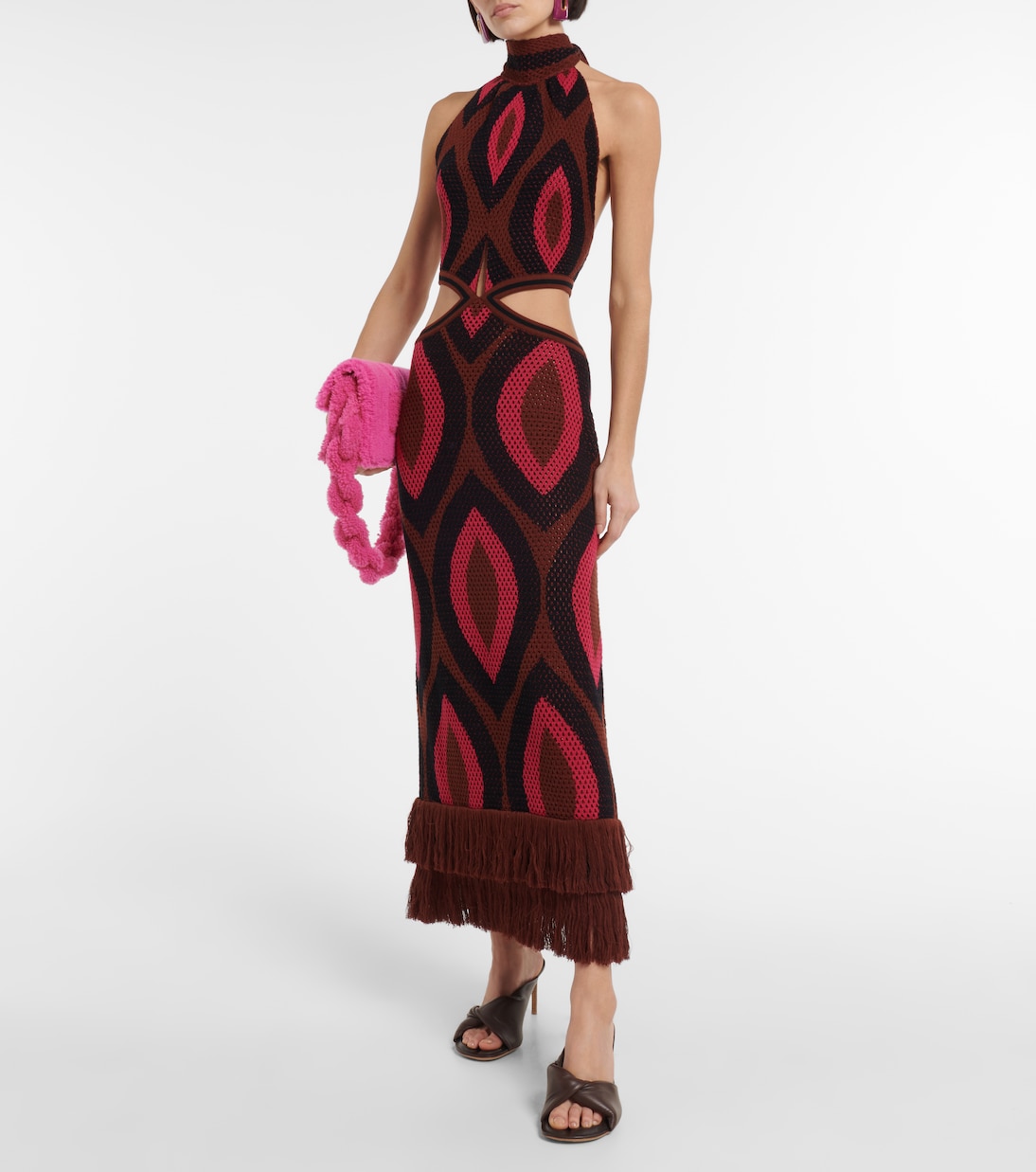 Cutout cotton maxi dress | Johanna Ortiz