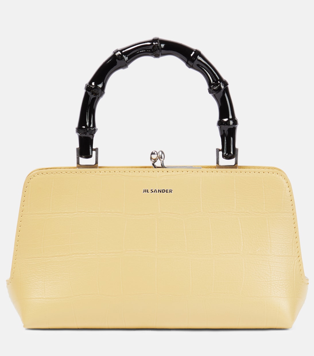 ★Jil Sander★ 24SS Crocodile Mini Crossbody Bag J07WG0019 P Mini croc-embossed leather crossbody bag in neutrals - Jil