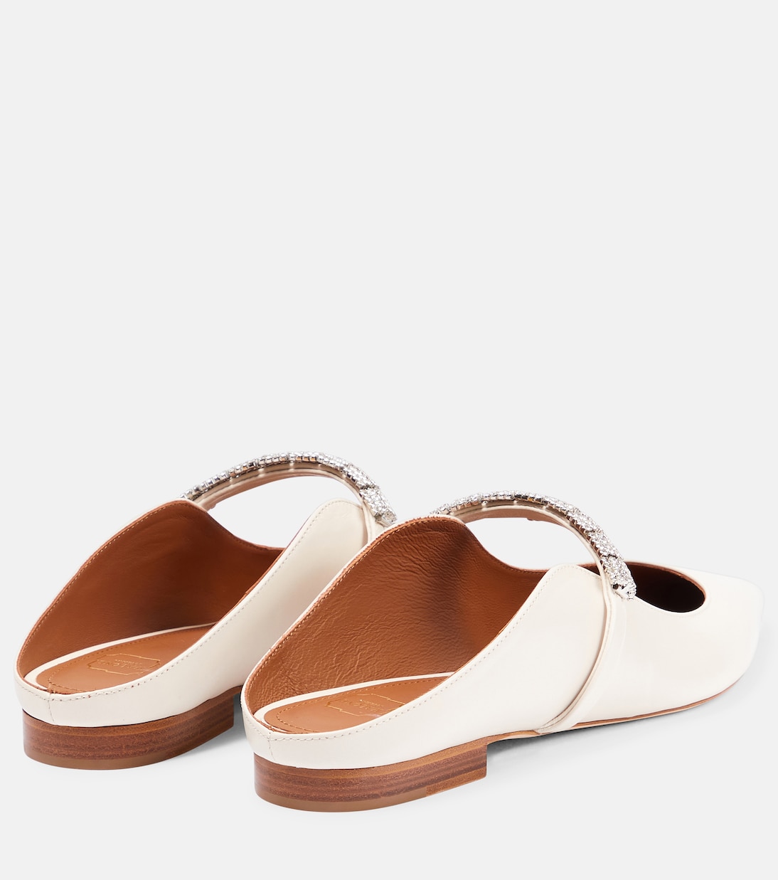 Bella embellished leather slippers | Malone Souliers