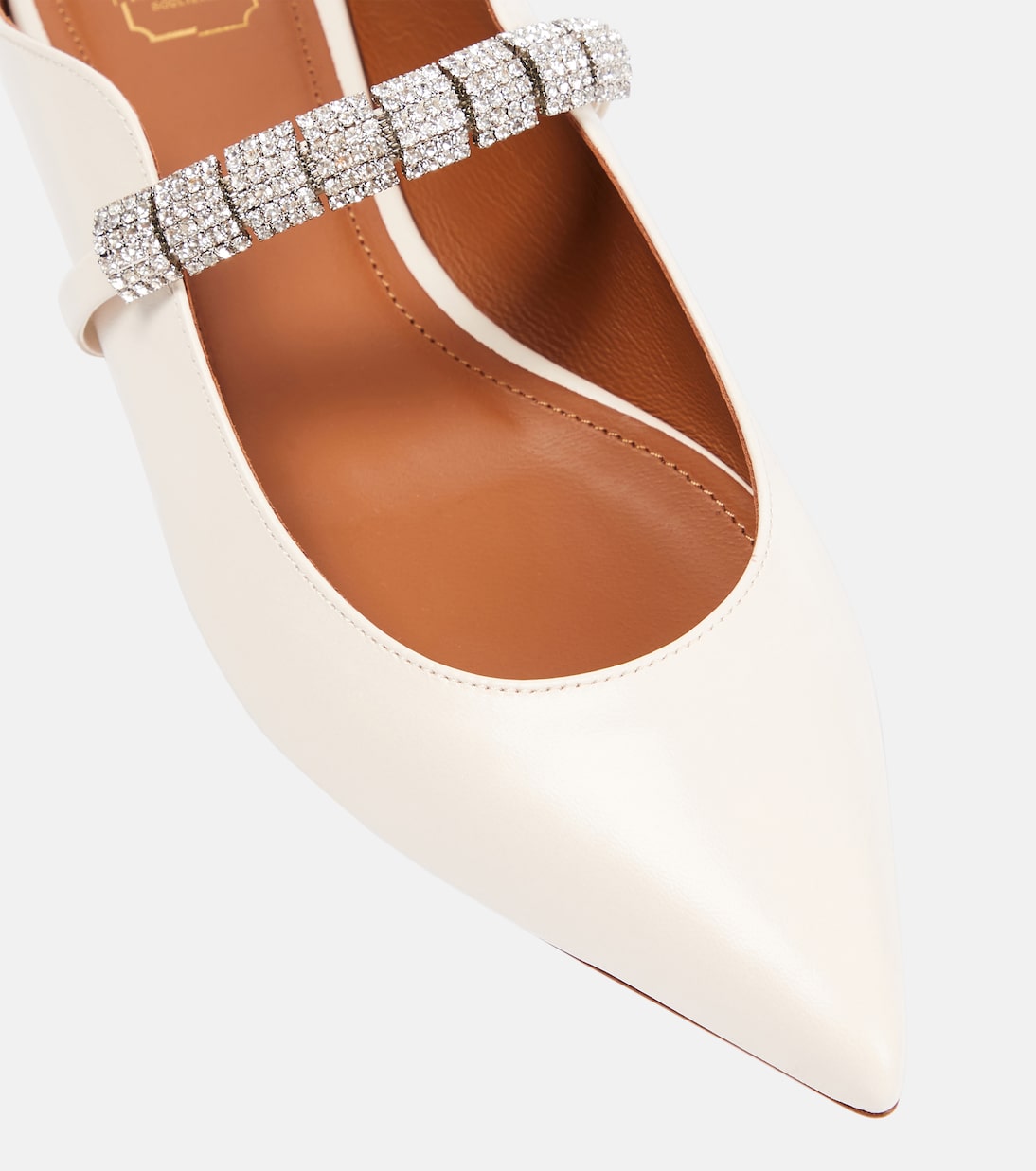 Bella embellished leather slippers | Malone Souliers