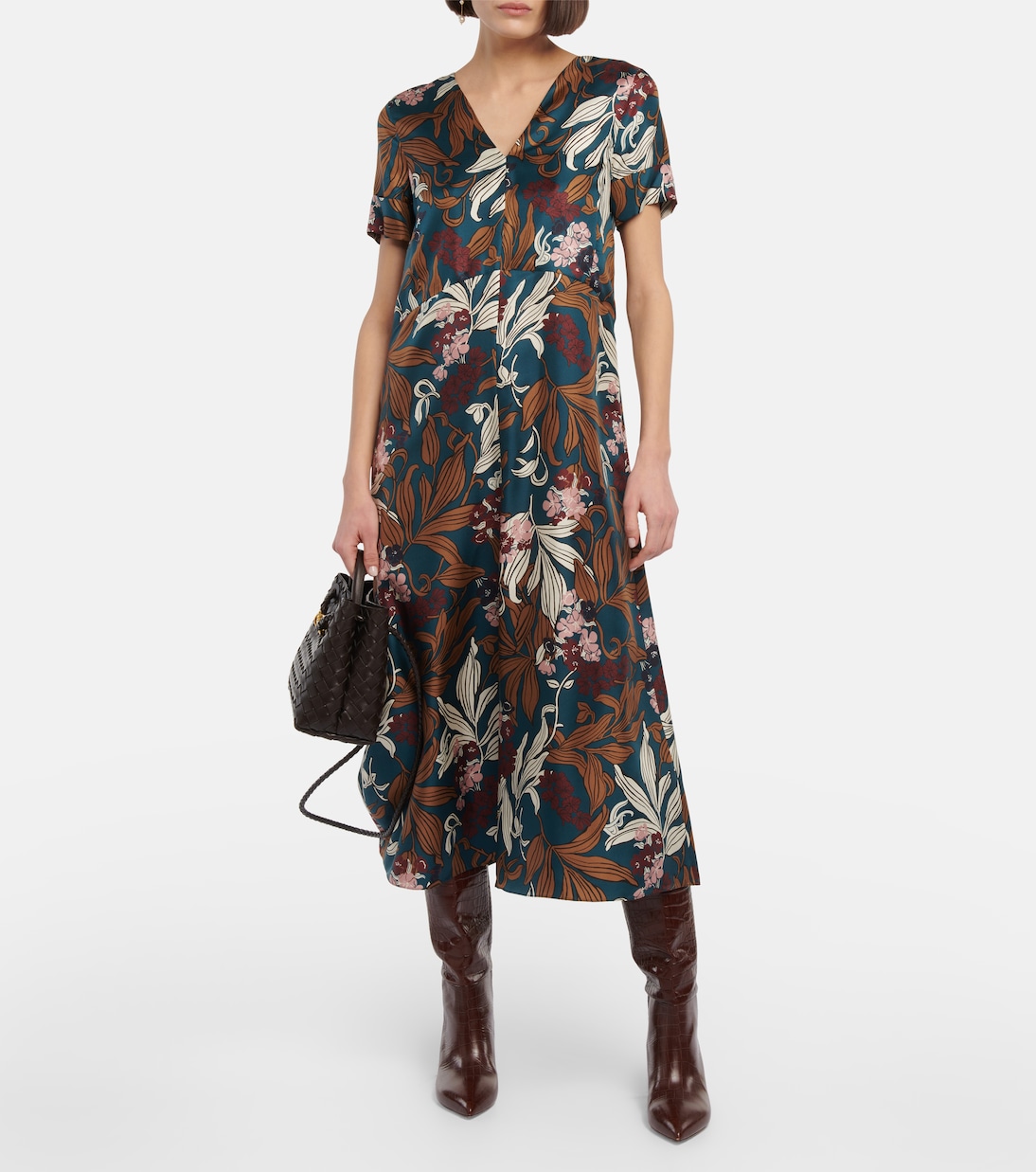 Bedrucktes Midikleid Paolo aus Seide | 'S Max Mara
