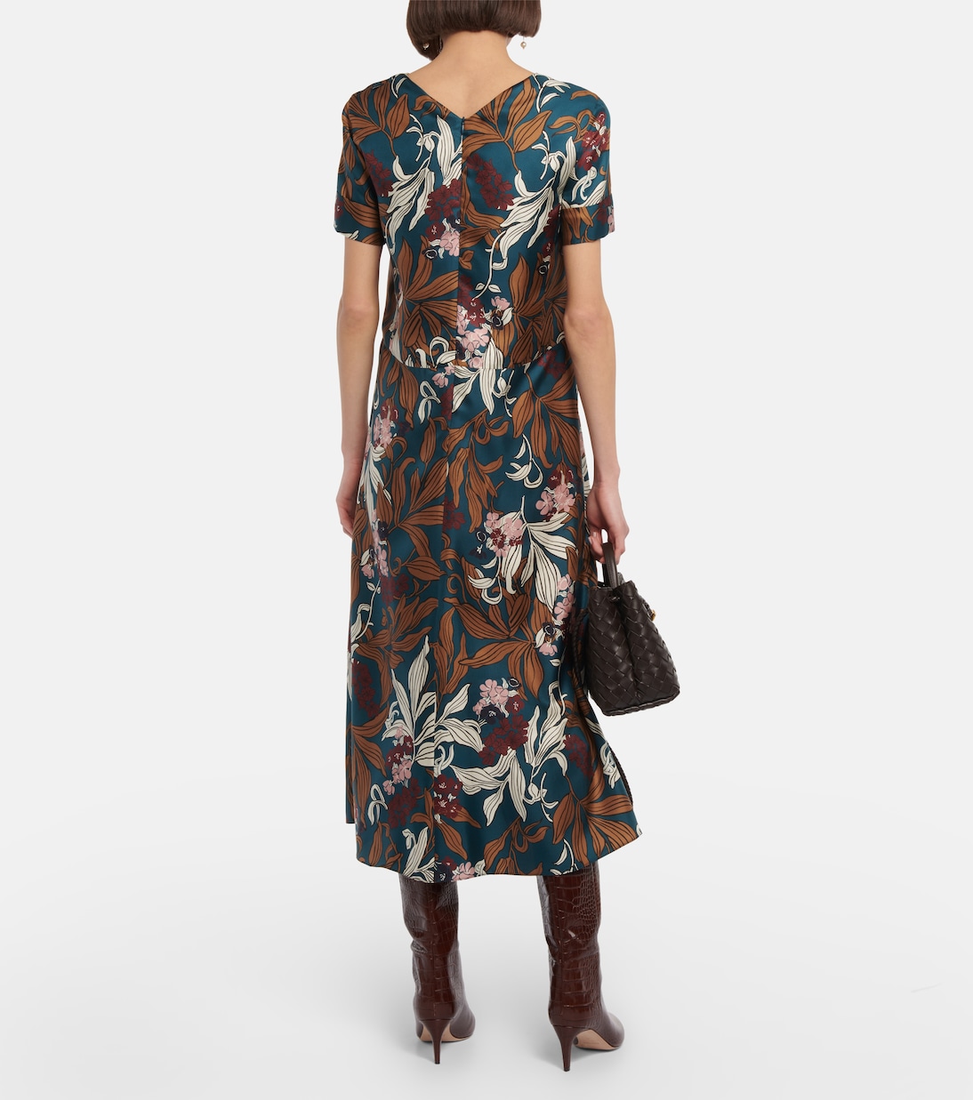 Bedrucktes Midikleid Paolo aus Seide | 'S Max Mara