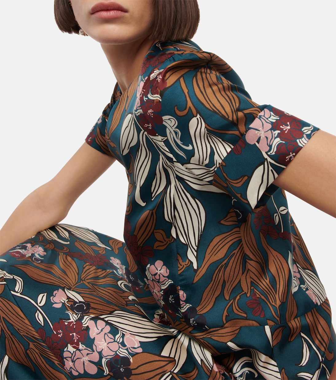 Bedrucktes Midikleid Paolo aus Seide | 'S Max Mara