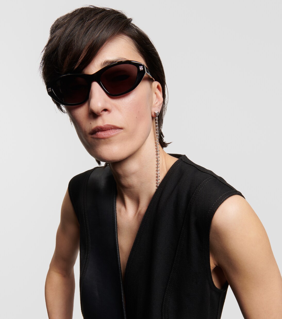 GV Day cat eye sunglasses in black Givenchy Mytheresa
