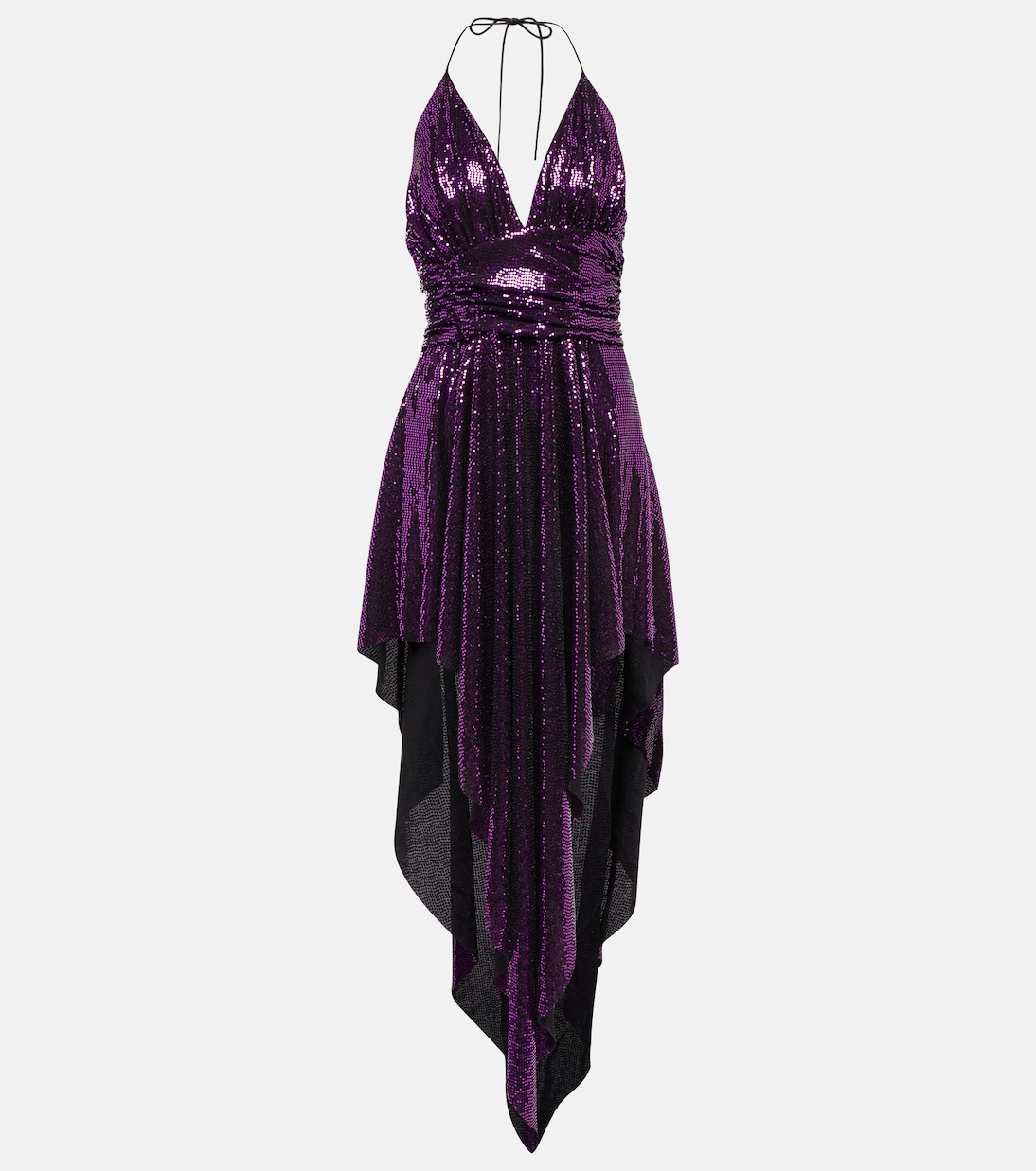 Embellished asymmetrical midi dress | Alexandre Vauthier