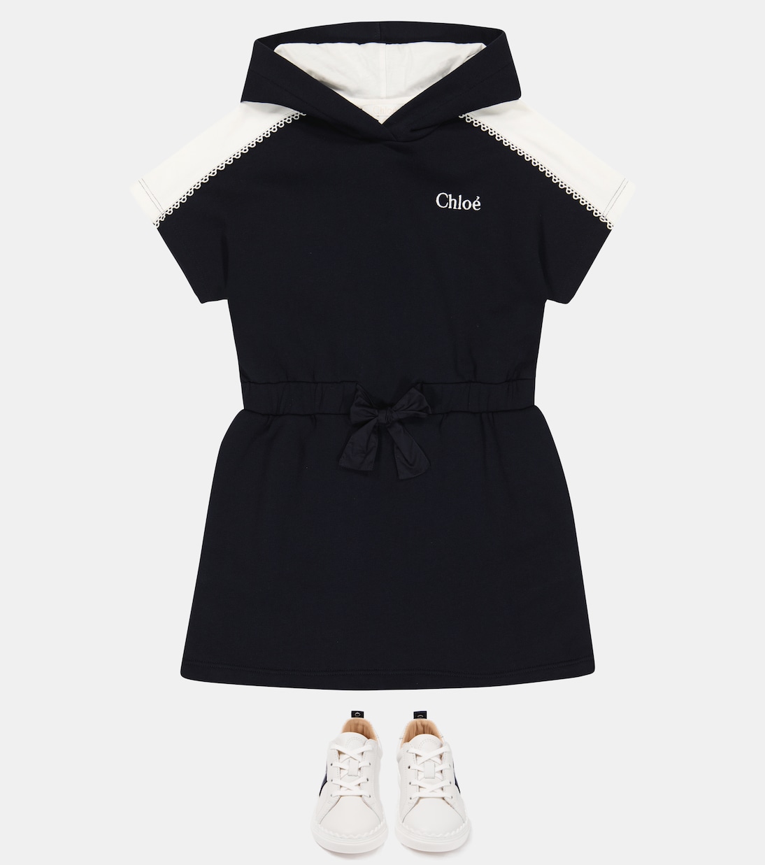 Abito in maglia di jersey di cotone | Chloé Kids