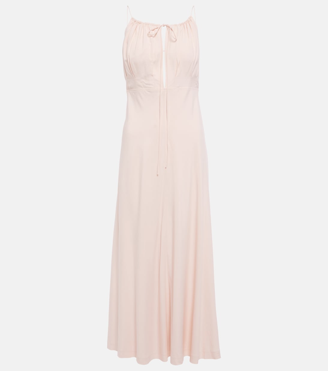 Halterneck silk maxi dress | Toteme