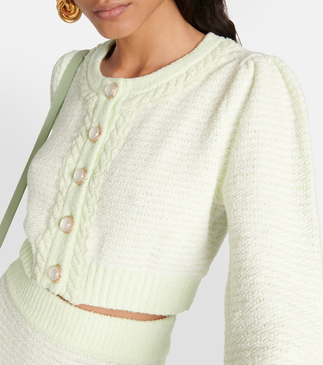 Twain cropped cardigan | LoveShackFancy