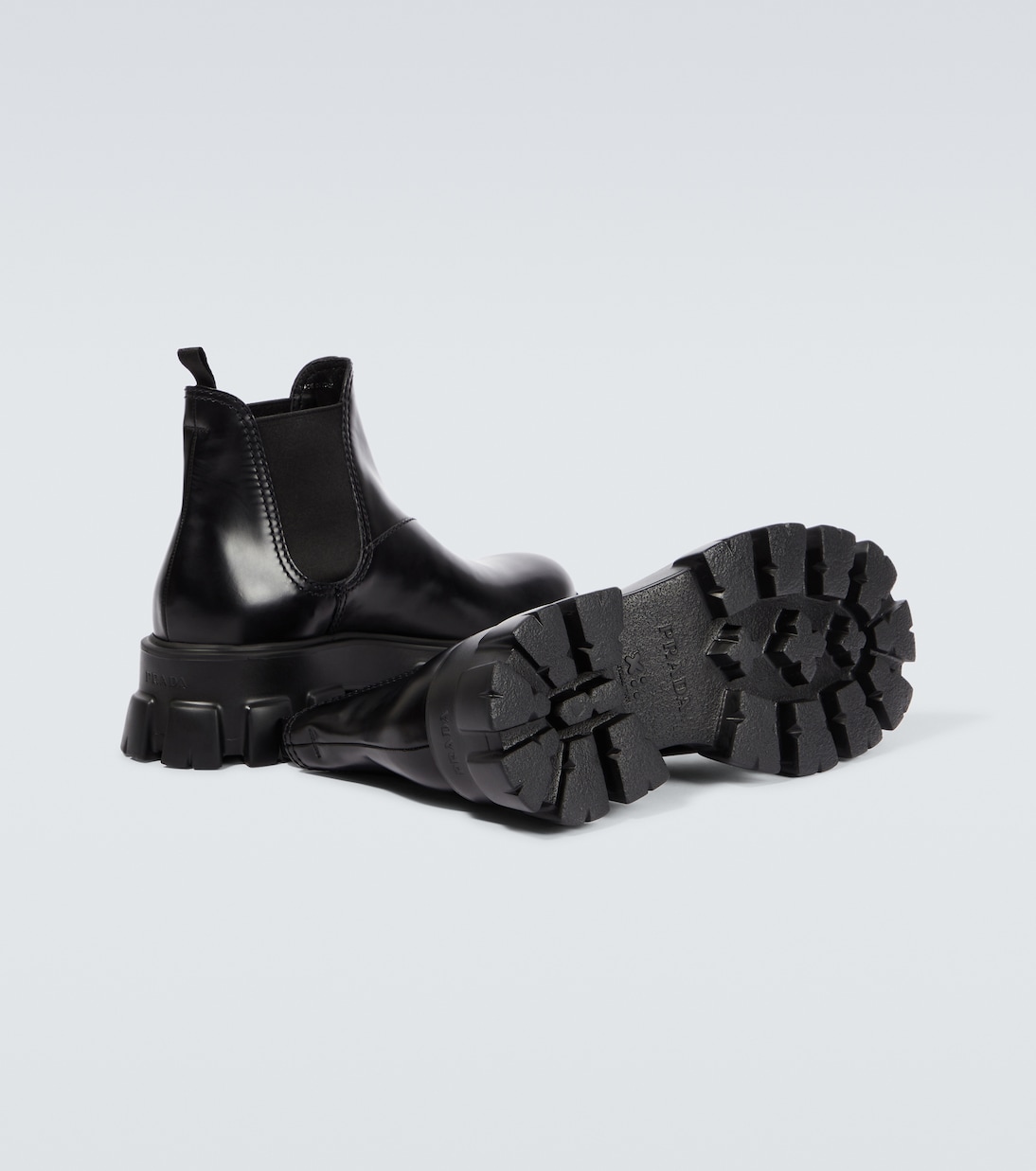 Chelsea Boots Monolith aus Leder | Prada