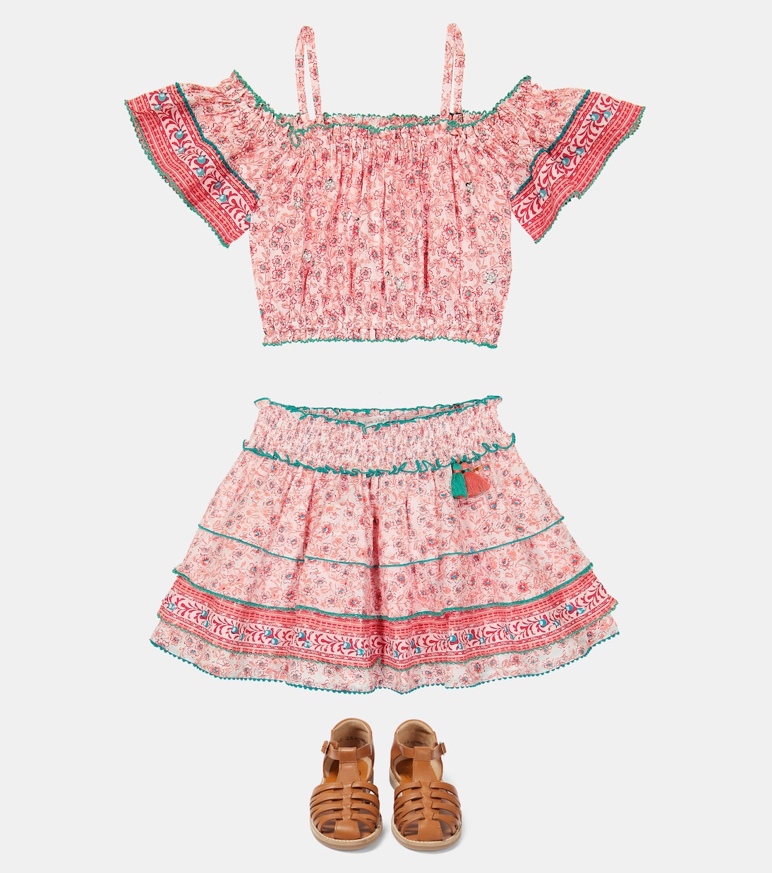 Top Donna con scollo bardot e stampa | Poupette St Barth Kids