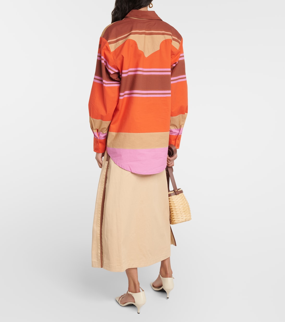Camicia in cotone con ruches | Johanna Ortiz