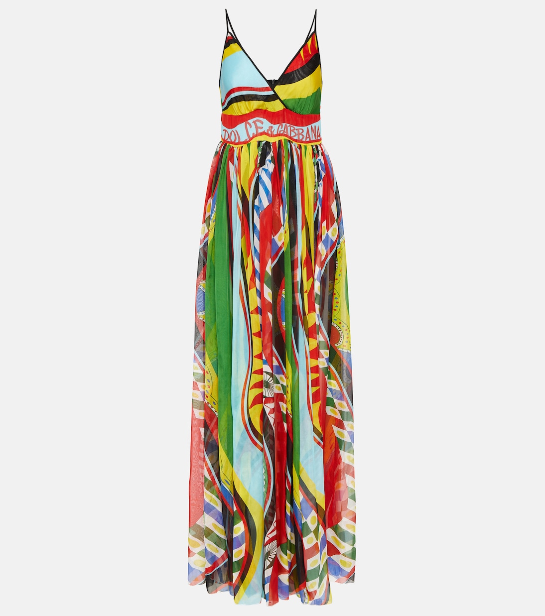 Maxikleid Carretto aus Seide | Dolce&Gabbana