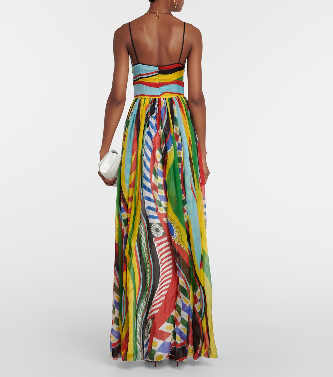 Maxikleid Carretto aus Seide | Dolce&Gabbana