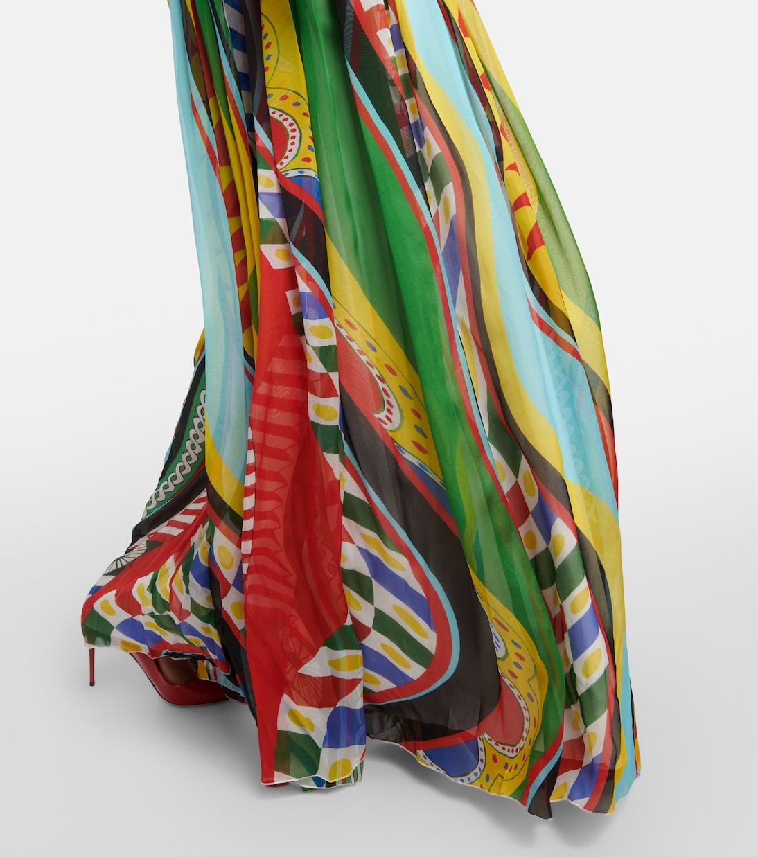 Maxikleid Carretto aus Seide | Dolce&Gabbana