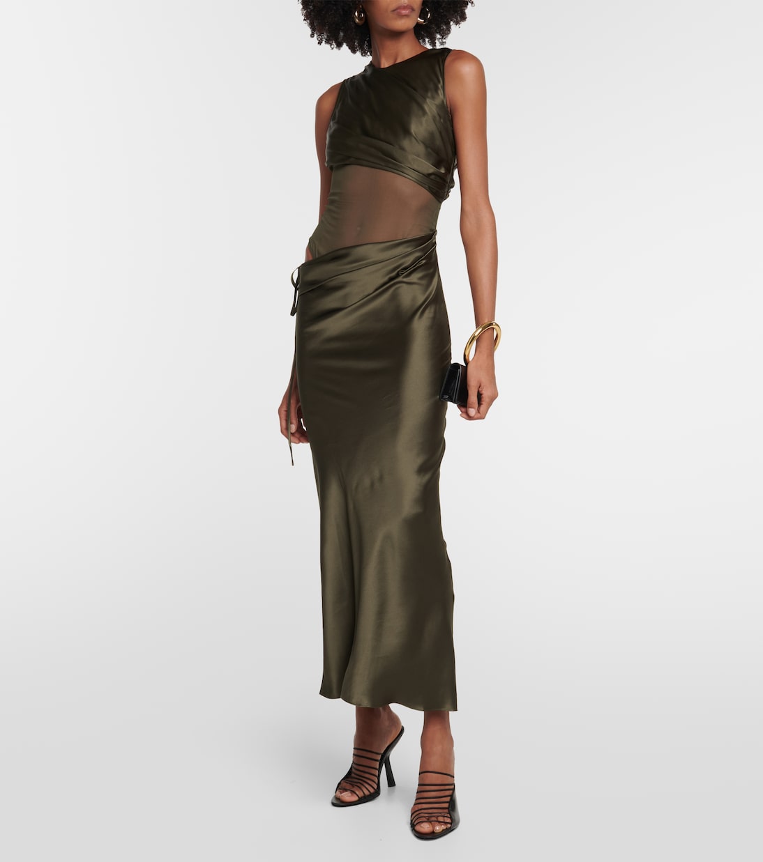 Robe Verdant Falls aus Seidensatin | Christopher Esber