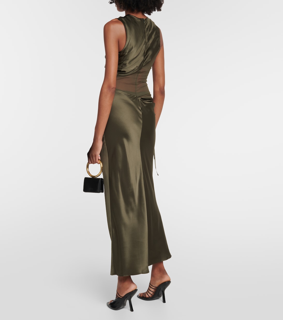 Robe Verdant Falls aus Seidensatin | Christopher Esber