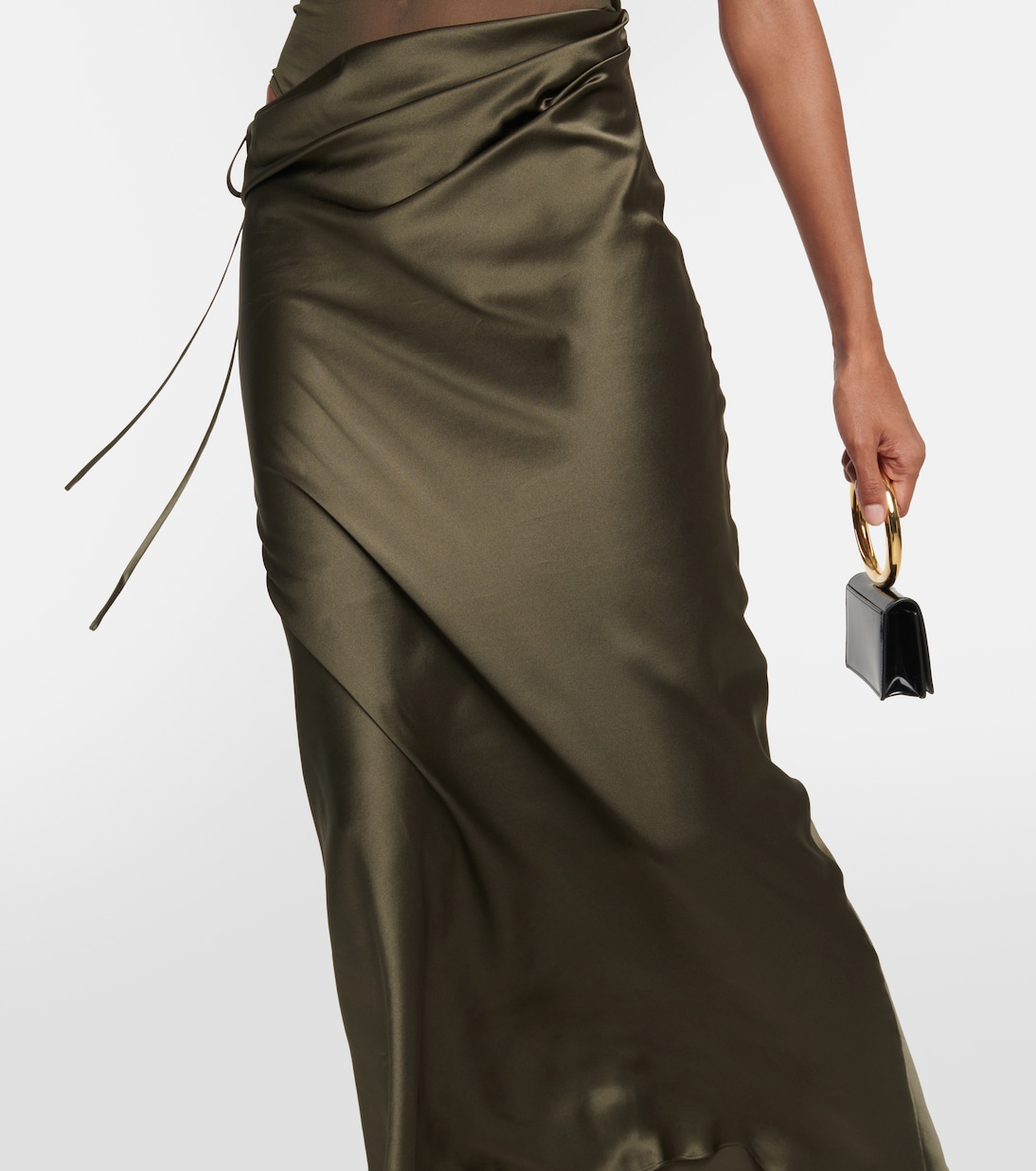 Robe Verdant Falls aus Seidensatin | Christopher Esber