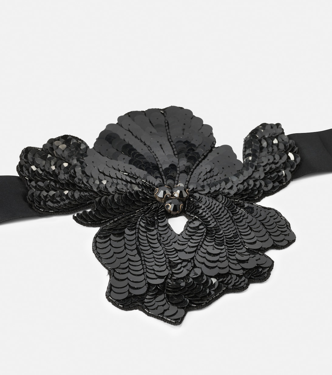 Choker con paillettes e applicazione floreale | Erdem
