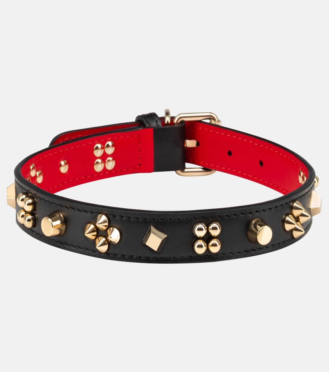 Guinzaglio Loubicollar in pelle con borchie | Christian Louboutin